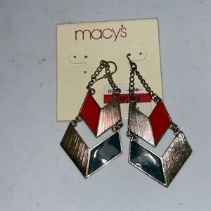 Macy’s vintage earrings NWT